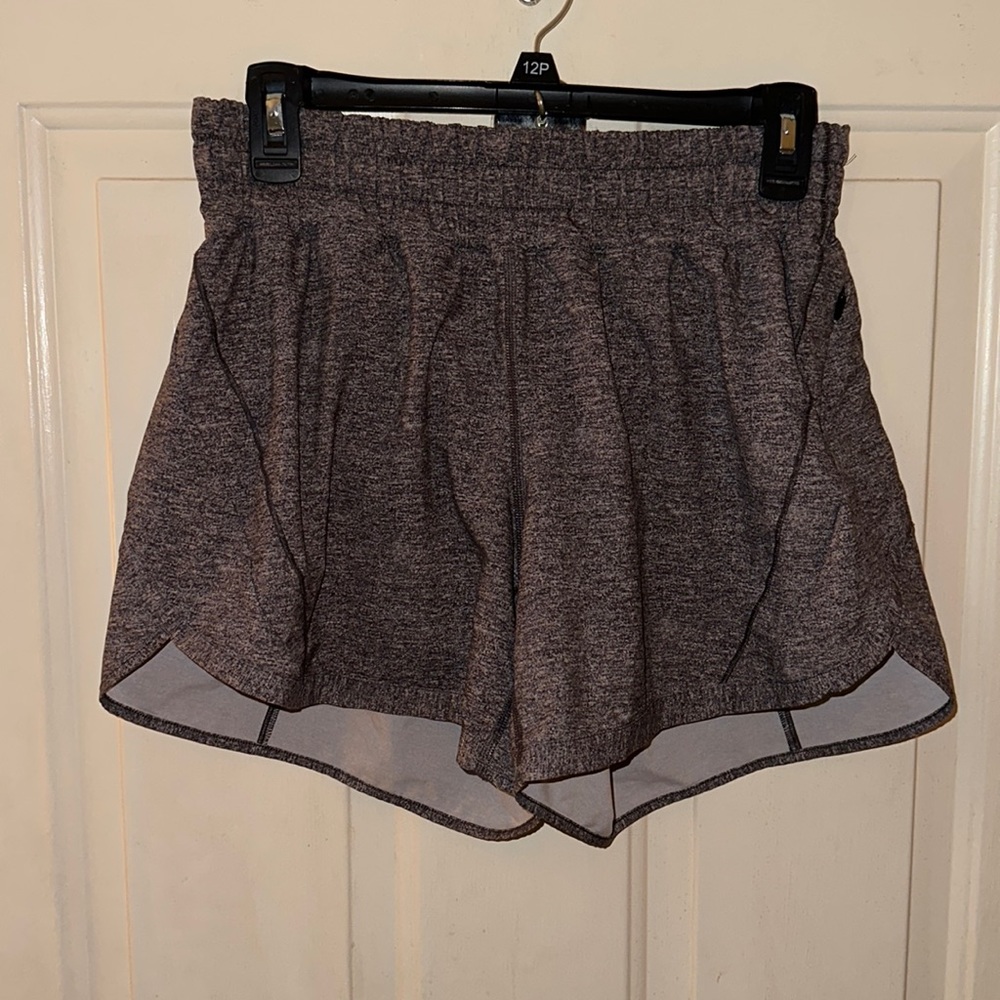 Women’s Lululemon shorts. 5 1/2 inch inseam. High rise. Gray.